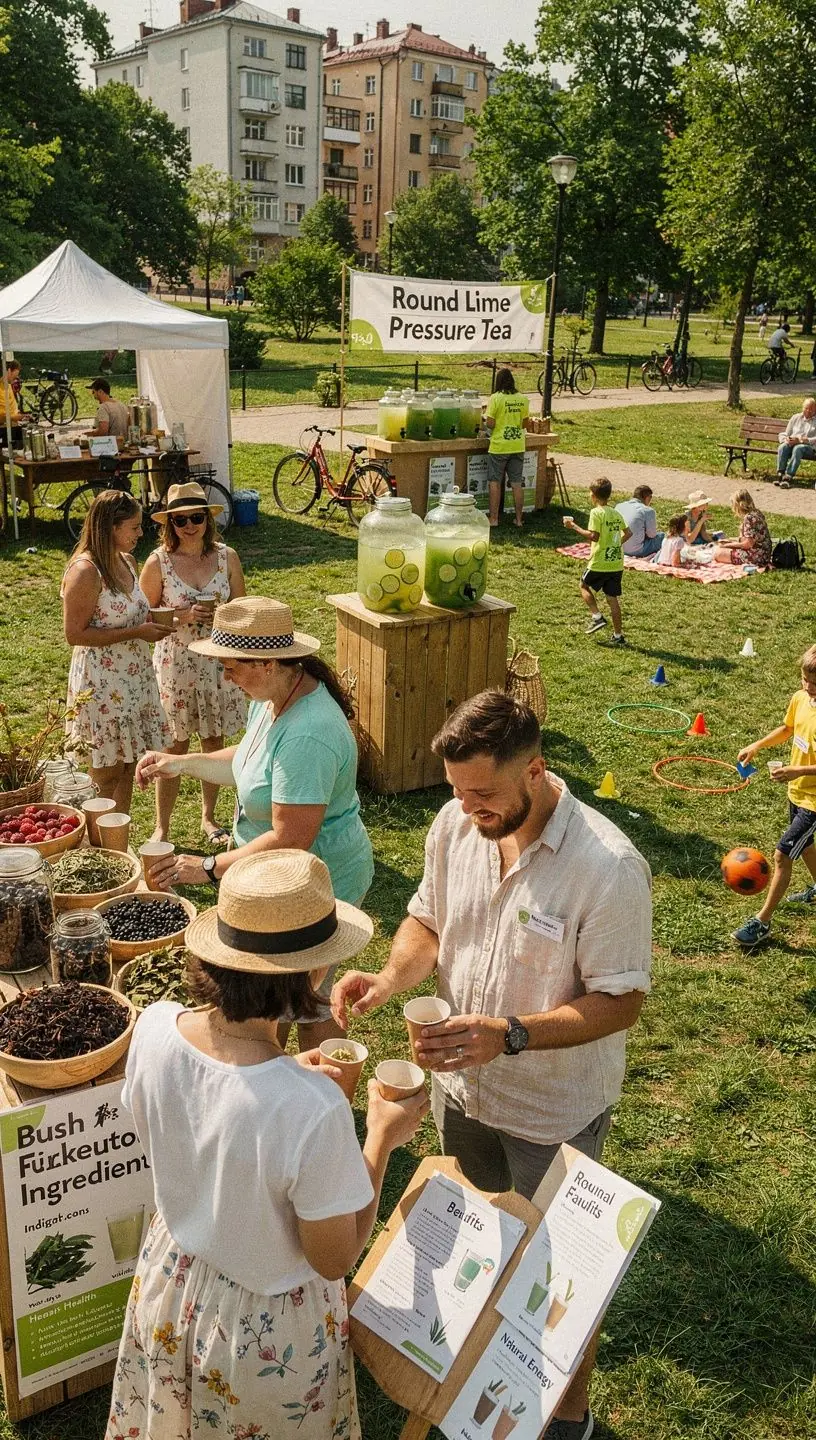 Arbatos ceremonija gamtoje, skatinanti sveikatą ir gerovę.
