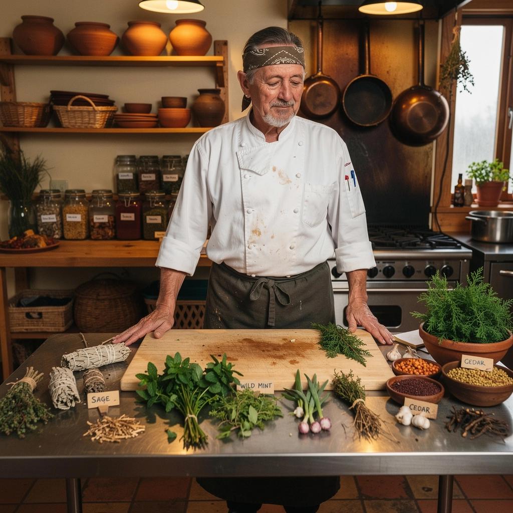 Žolelių mišinio paruošimas užkandžių gamybai.